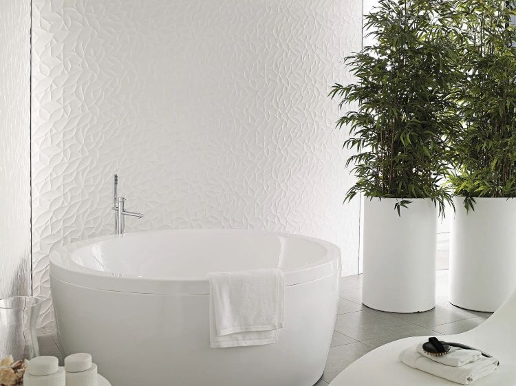 Porcelanosa Oxo Deco Blanco fehér 3D burkolat