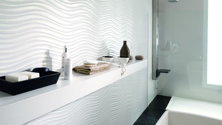 Porcelanosa 30x90 cm fehér burkolatok