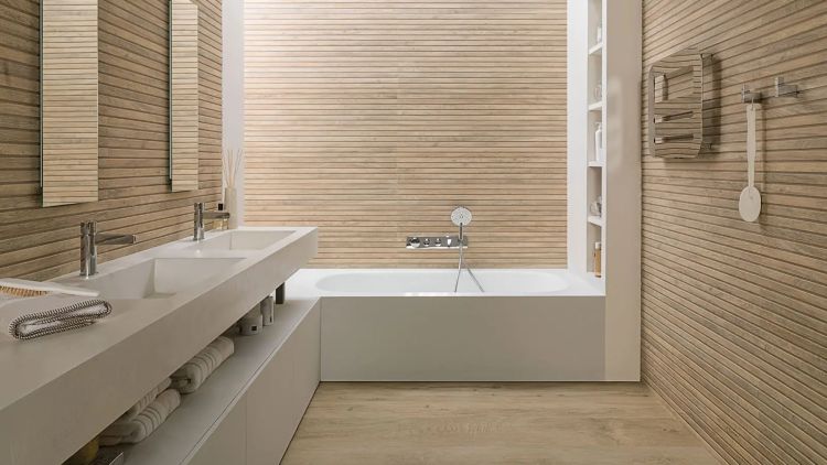 Porcelanosa – Lexingtone fa hatású burkola