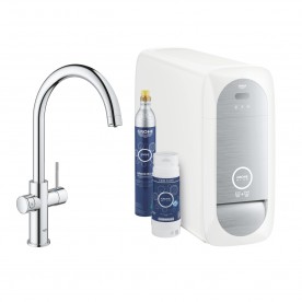 GROHE BLUE HOME VÍZSZŰRŐS MOSOGATÓCSAPTELEP C ALAKÚ KIFOLYÓVAL KRÓM 31455001