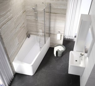 RAVAK 10° akrilkád 170X100 Balos, fehér C811000000