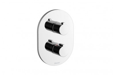 RAVAK Chrome termosztátos falba süllyesztett kád/zuhany csaptelep belső egységgel X070094